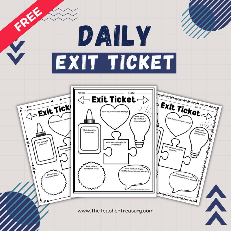 A Worksheet for Reflection and Feedback Daily Exit Ticket
