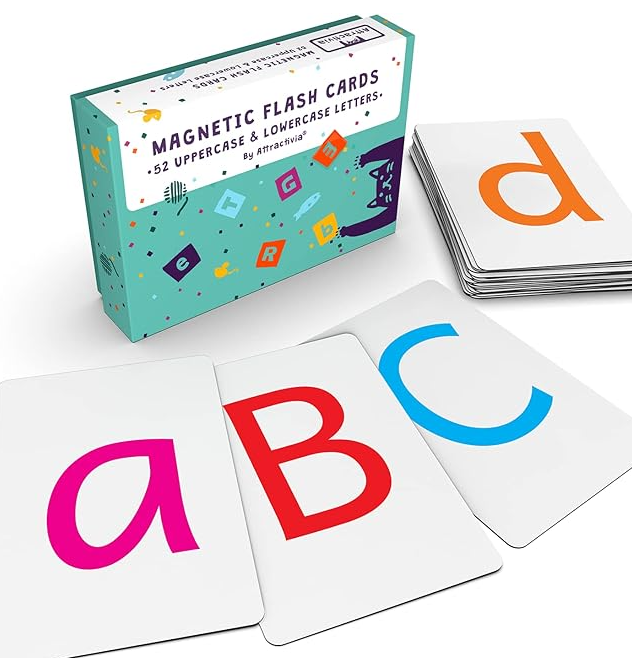 Attractivia Magnetic Big Alphabet ABC Flash Cards