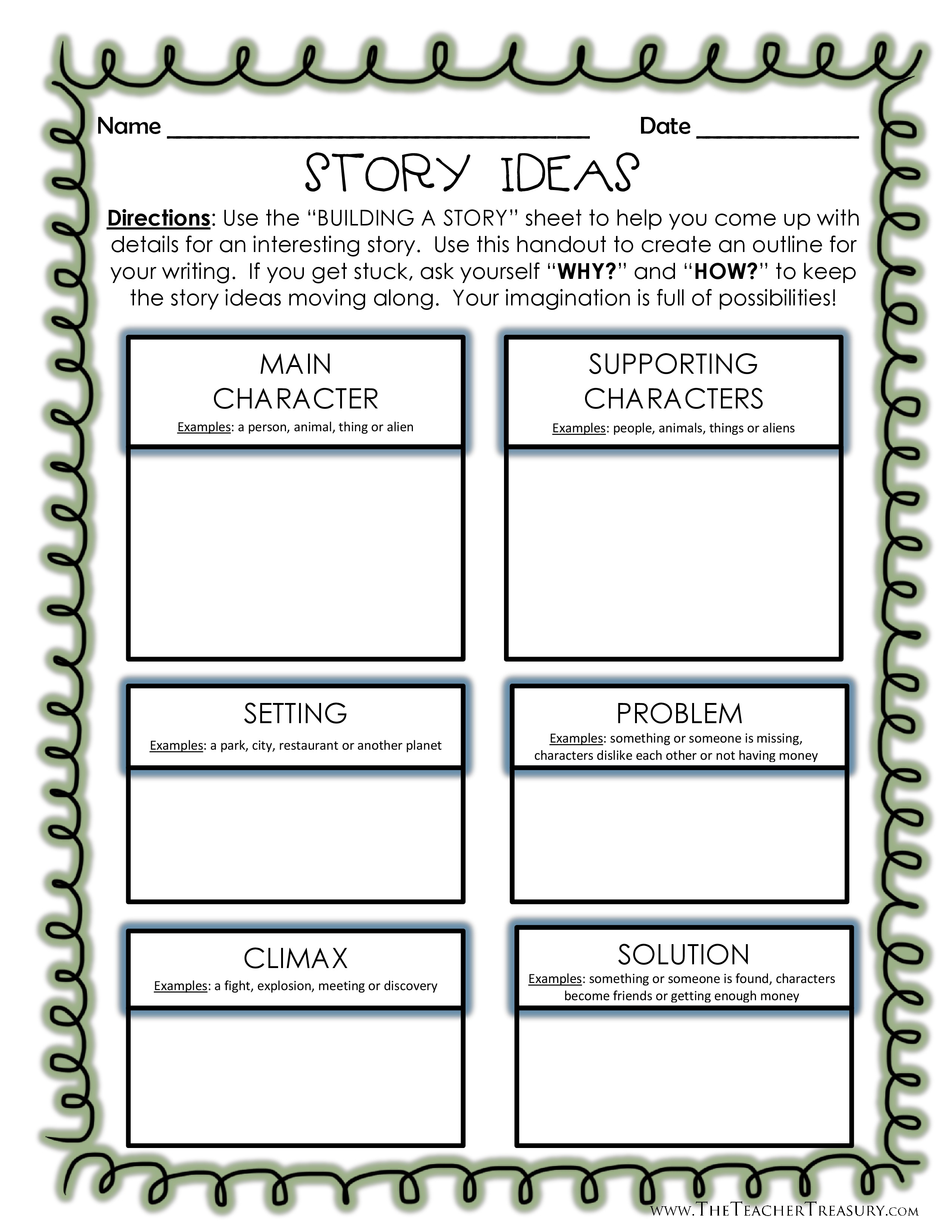 how to outline a short story example